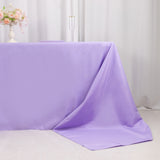 Lavender Lilac Seamless Premium Polyester Rectangular Tablecloth - 220GSM for 8 Foot