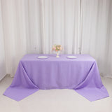 Lavender Lilac Seamless Premium Polyester Rectangular Tablecloth - 220GSM for 8 Foot