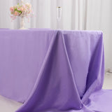 Lavender Lilac Seamless Premium Polyester Rectangular Tablecloth - 220GSM for 8 Foot