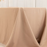 Nude Seamless Premium Polyester Rectangular Tablecloth 220GSM 90x156inch for 8 Foot Table Floor