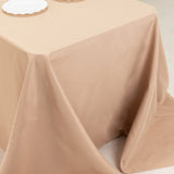 Nude Seamless Premium Polyester Rectangular Tablecloth 220GSM 90x156inch for 8 Foot Table Floor