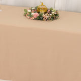 Nude Seamless Premium Polyester Rectangular Tablecloth 220GSM 90x156inch for 8 Foot Table Floor