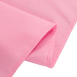 Pink Seamless Premium Polyester Rectangular Tablecloth 220GSM 90x156inch for 8 Foot Table