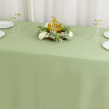 Sage Green Seamless Premium Polyester Rectangular Tablecloth - 220GSM for 8 Foot