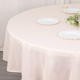 Create a Luxurious Ambiance with our Blush Polyester Tablecloth