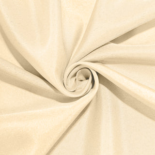 Experience Unmatched Quality with the Beige Round Polyester Tablecloth