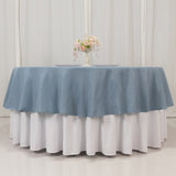 Dusty Blue Seamless Premium Polyester Round Tablecloth - 220GSM