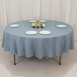 Dusty Blue Seamless Premium Polyester Round Tablecloth - 220GSM