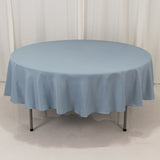 Dusty Blue Seamless Premium Polyester Round Tablecloth - 220GSM