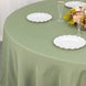 90inch Eucalyptus Sage Green 200 GSM Seamless Premium Polyester Round Tablecloth