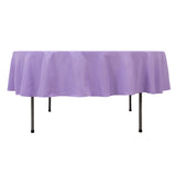 Lavender Lilac Seamless Premium Polyester Round Tablecloth - 220GSM