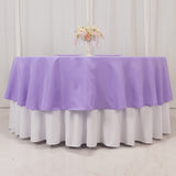 Lavender Lilac Seamless Premium Polyester Round Tablecloth - 220GSM