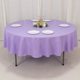 Lavender Lilac Seamless Premium Polyester Round Tablecloth - 220GSM