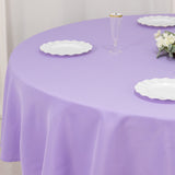 Lavender Lilac Seamless Premium Polyester Round Tablecloth - 220GSM