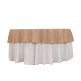 90inch Nude Seamless Premium Polyester Round Tablecloth - 220GSM