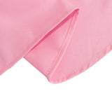 90inch Pink Seamless Premium Polyester Round Tablecloth - 220GSM