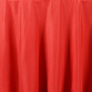 Create Memorable Events with the 90" Red Seamless Polyester Round Tablecloth
