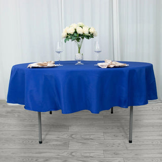 Experience Luxury with the Seamless Royal Blue Tablecloth