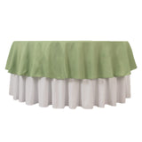  Sage Green Seamless Premium Polyester Round Tablecloth - 220GSM