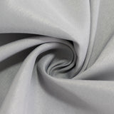 Silver Seamless Premium Polyester Round Tablecloth - 220GSM