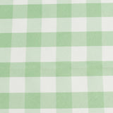 108 White Sage Green Seamless Buffalo Plaid Round Tablecloth, Checkered Gingham Polyester#whtbkgd