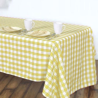 Enhance Your Event Decor with Checkered Polyester Tablecloth