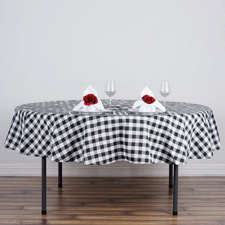 Versatile and Stylish: The Gingham Polyester Checkered Tablecloth