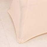 Blush Highboy Spandex Cocktail Table Cover, Fitted Stretch Tablecloth