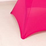 Fuchsia Highboy Spandex Cocktail Table Cover, Fitted Stretch Tablecloth