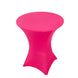 Fuchsia Highboy Spandex Cocktail Table Cover, Fitted Stretch Tablecloth