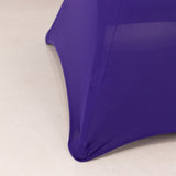 Purple Highboy Spandex Cocktail Table Cover, Fitted Stretch Tablecloth