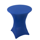 Royal Blue Highboy Spandex Cocktail Table Cover, Fitted Stretch Tablecloth