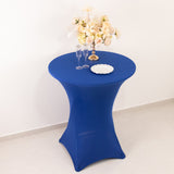 Royal Blue Highboy Spandex Cocktail Table Cover, Fitted Stretch Tablecloth