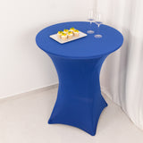 Royal Blue Highboy Spandex Cocktail Table Cover, Fitted Stretch Tablecloth