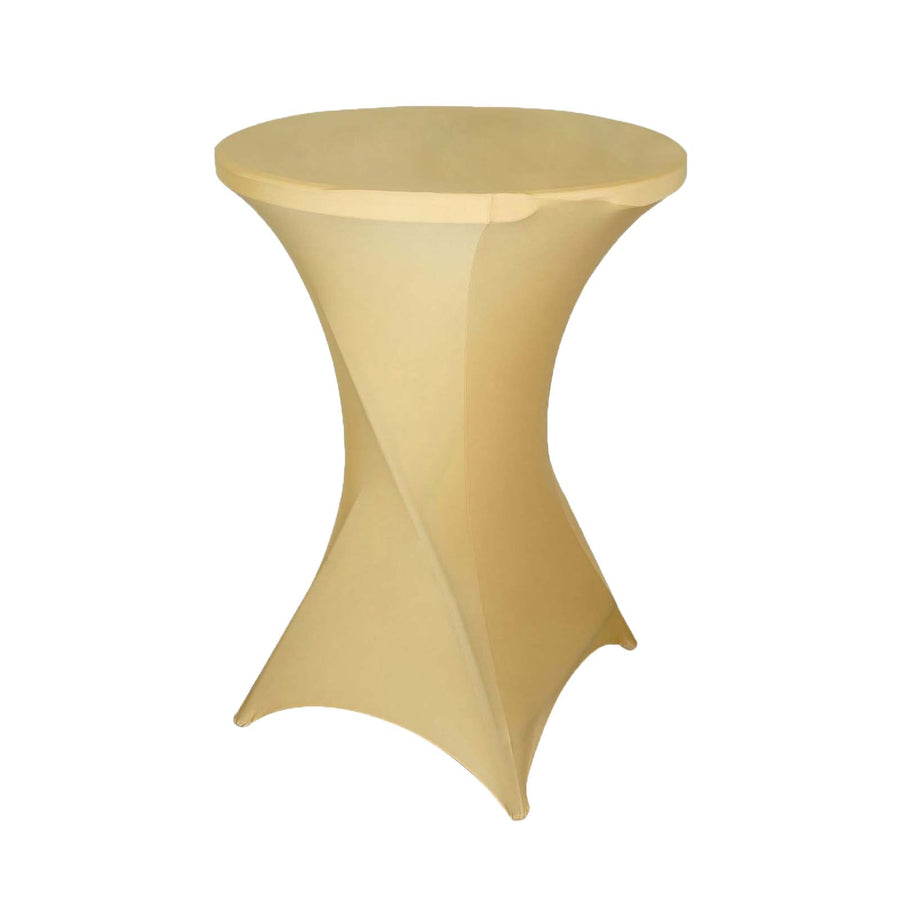 Cocktail Spandex Table Cover - Champagne#whtbkgd
