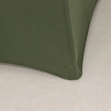 Dusty Sage Green Highboy Spandex Cocktail Table Cover, Fitted Stretch Tablecloth