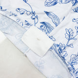Spandex Round Cocktail Table Cover – Blue & White French Toile#whtbkgd