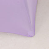 Lavender Lilac Highboy Spandex Cocktail Table Cover, Fitted Stretch Tablecloth