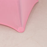 Pink Highboy Spandex Cocktail Table Cover, Fitted Stretch Tablecloth