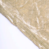 Beige Crushed Velvet Spandex Fitted Round Highboy Cocktail Table Cover