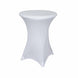 Cocktail Spandex Table Cover - White#whtbkgd