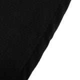 108" Black Cotton Blend Round Tablecloth