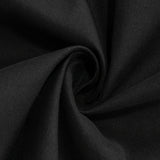 108" Black Cotton Blend Round Tablecloth#whtbkgd