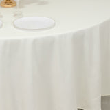 108" Ivory Cotton Blend Round Tablecloth