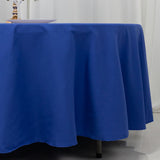 108" Royal Blue Cotton Blend Round Tablecloth