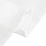 108" White Cotton Blend Round Tablecloth