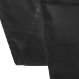 132inch Black Cotton Blend Round Tablecloth Seamless for 6 Foot Table