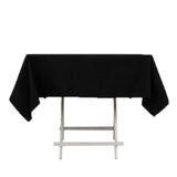 54x54inch Black Cotton Blend Square Tablecloth