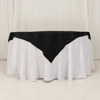 <h3 style="margin-left:0px;"><strong>Elegance with Black Cotton Blend Table Overlay</strong>