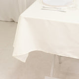 54"x54" Ivory Cotton Blend Square Tablecloth